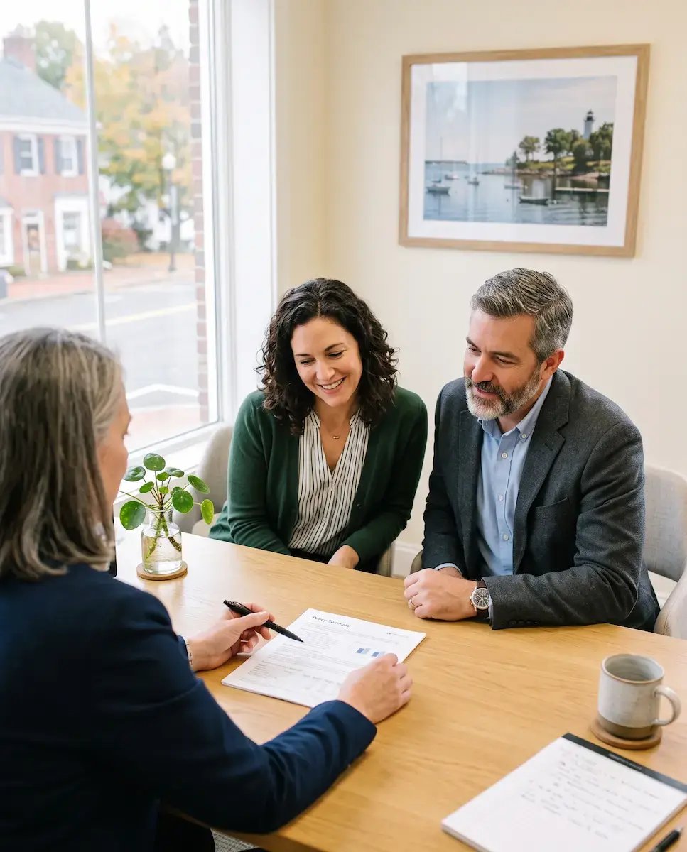Connecticut family reviewing umbrella insurance coverage as part of asset protection planning